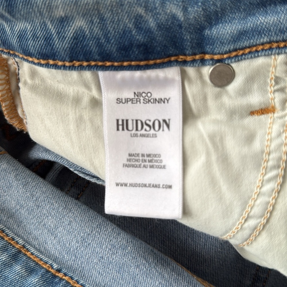 Hudson Nico Super Skinny Jeans in light wash - Picture 4 of 4